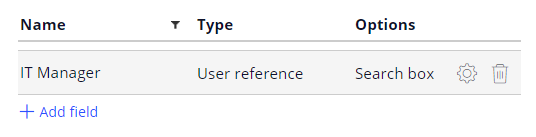 user reference field in the case type data model