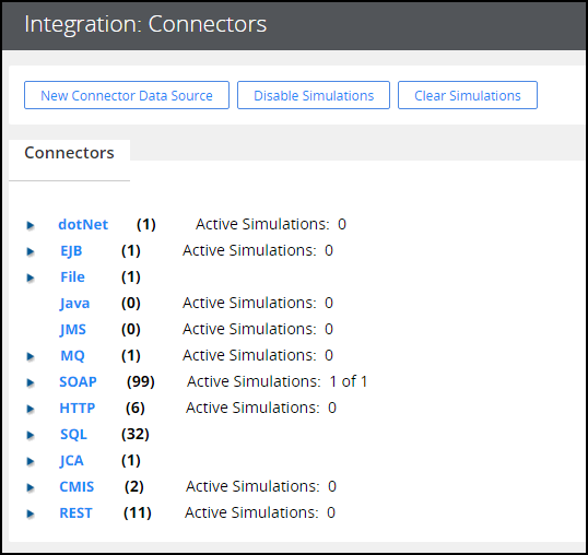 Connectors landing page