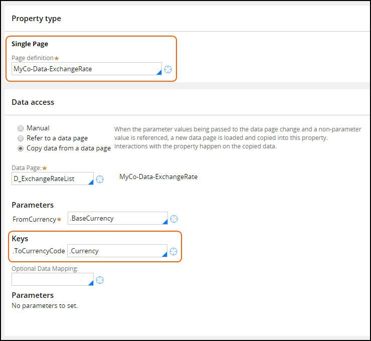 Keyed Data Page Property