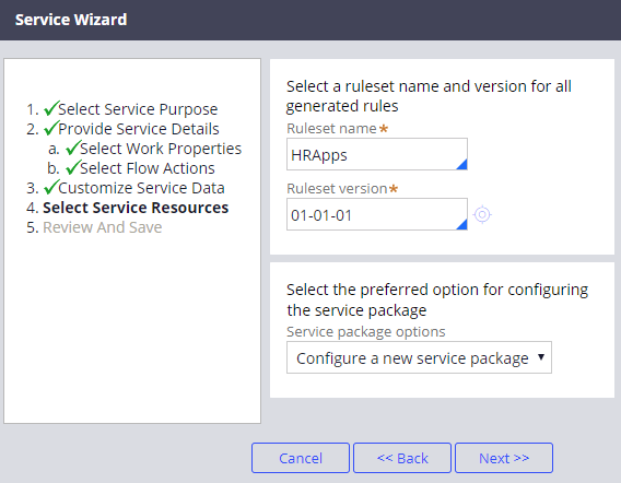 Service wizard 4