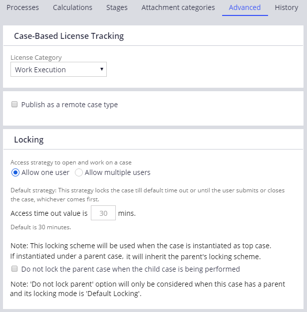 Stand Alone Case Locking Advanced Tab