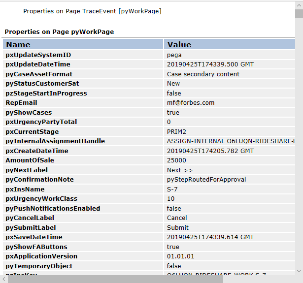 tracer event 11391 pywork page properties