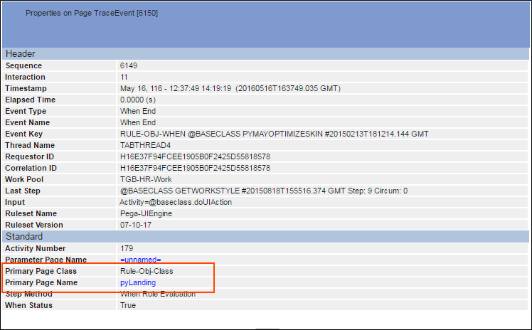 tracer event properties