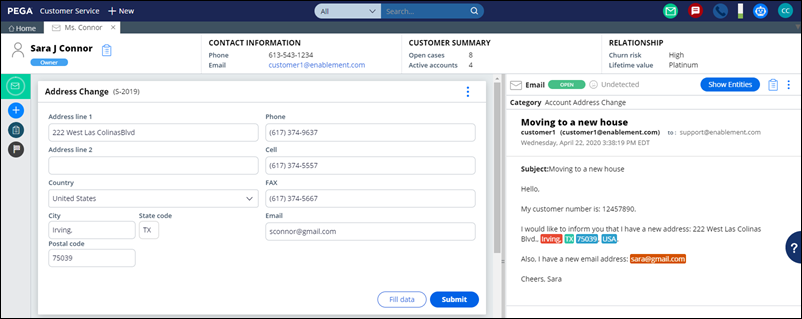 case in Interaction portal