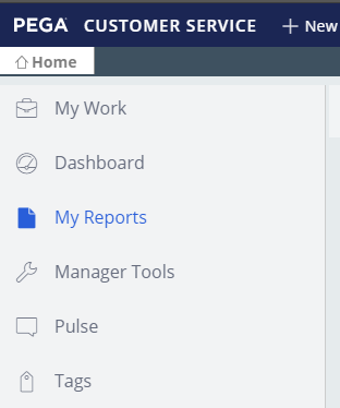 The MyReports tab