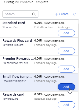 Configure Dynamic Template