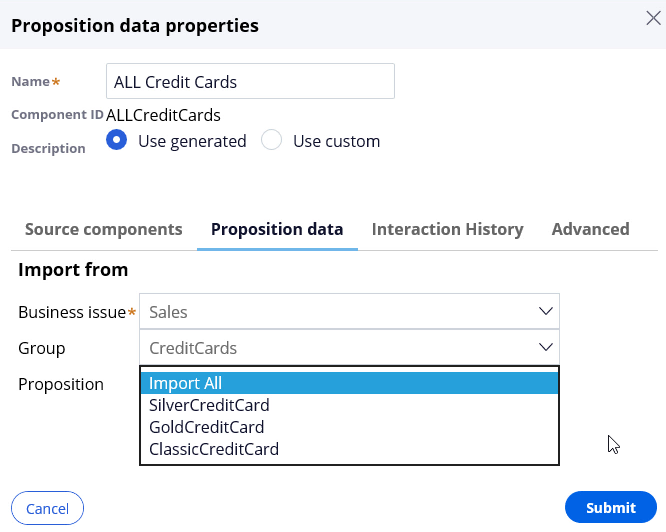 Proposition data