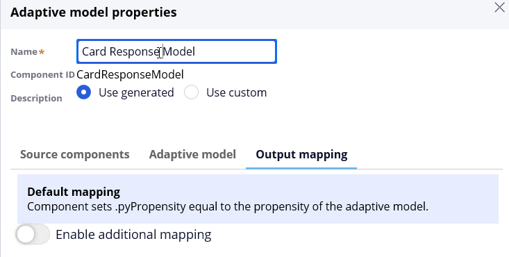 Output mapping