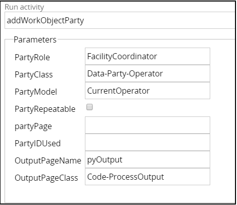 Add work object party