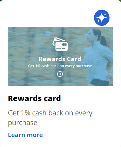 Rewards card