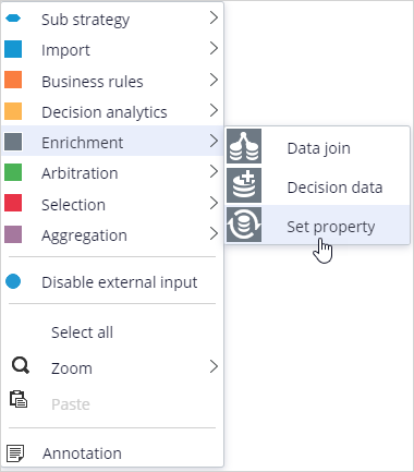 Adding set property