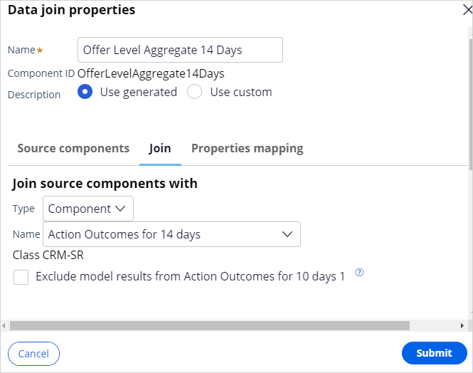 Data join properties