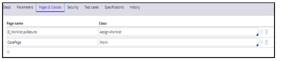 Activity pages and classes