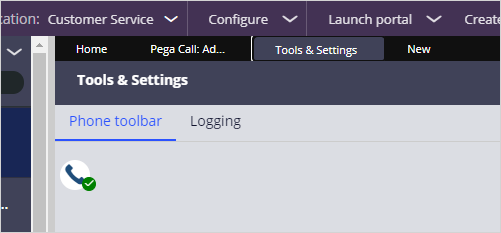 phone toolbar tool