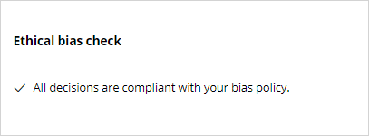 Ethical bias check