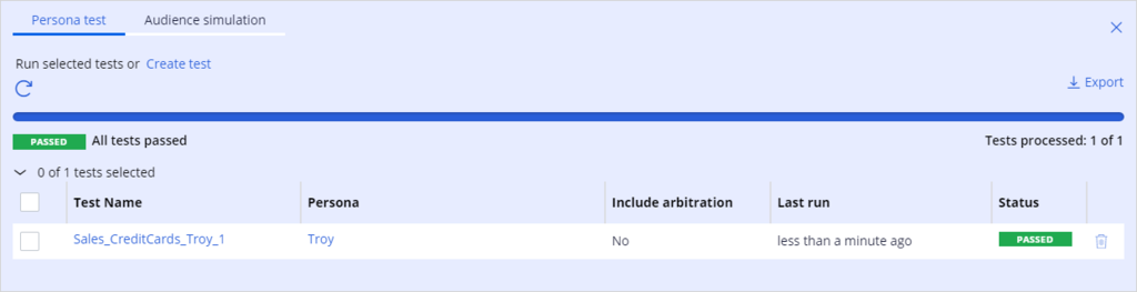 test result for troy