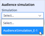 Select a simulation run