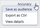 value finder customer group audience