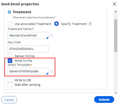 Write to file option