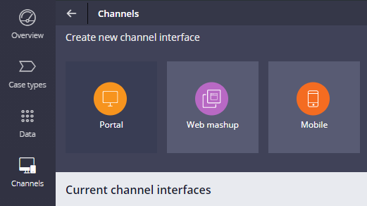 Click Portal to add a new channel interface