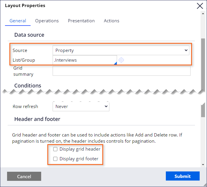 layout-properties