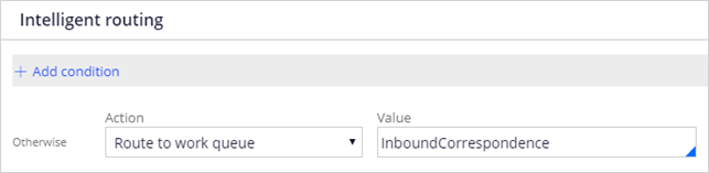 Intelligent routing default