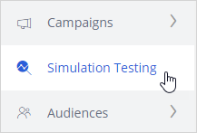 Simulation testing option