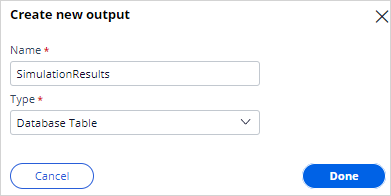 Creating a new output for simulation