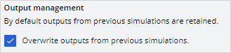 Overwrite simulation output