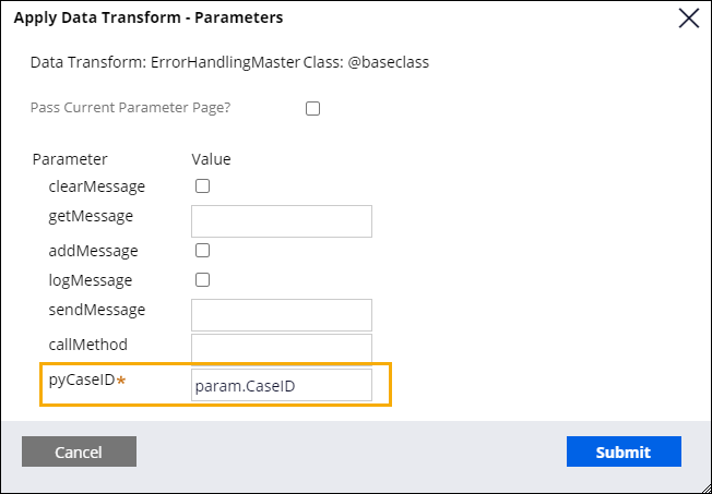 pyCaseIDwithParams