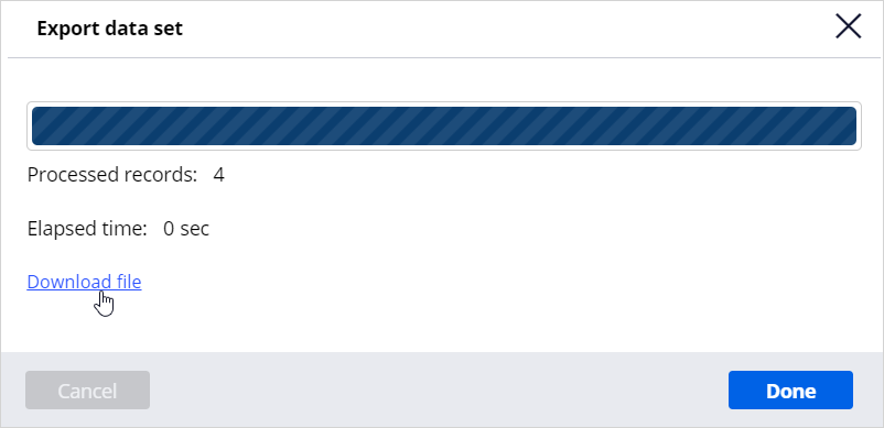 Export data set