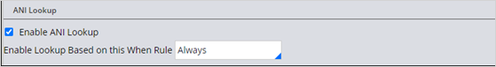 ANI Lookup