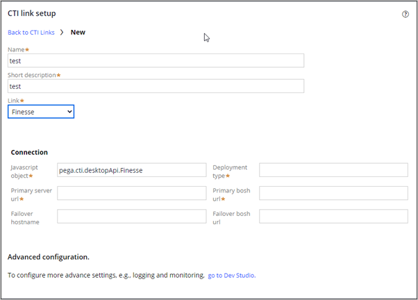 CTI Link setup