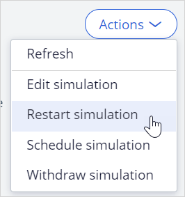 restart simulation