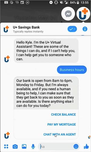 Chatbot customer view