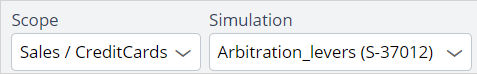 Scenario planner single simulation scope