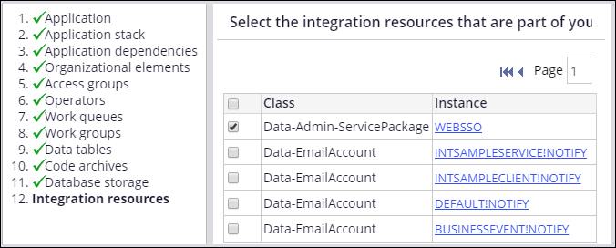 Integration resources