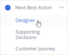 Navigate to Next-Best-Action Designer