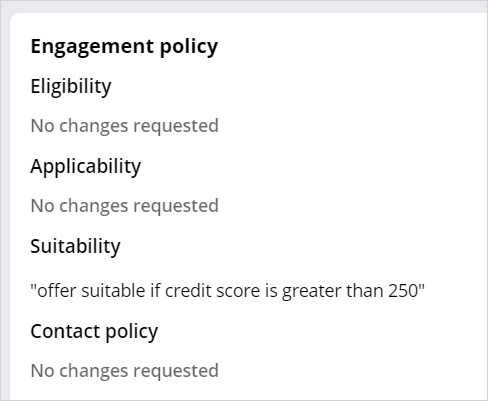 Observe engagement policy