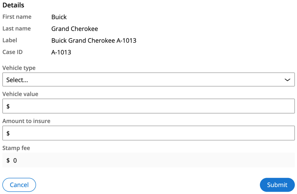 Contextual data for forms