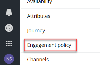 Engagement policy given by BU 