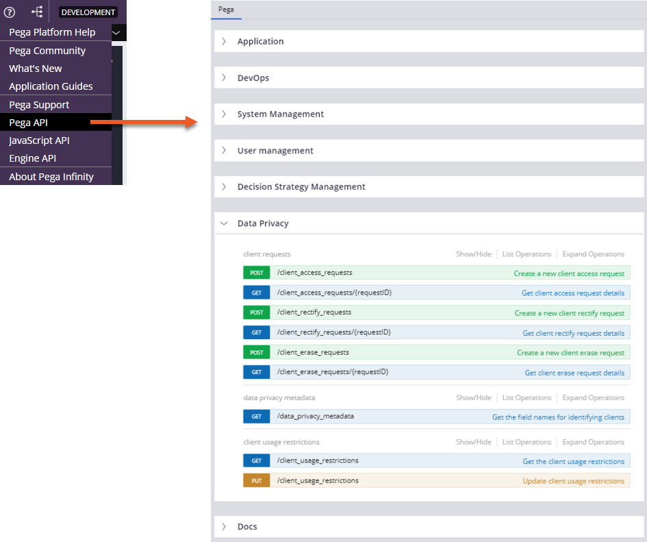 Resourses pega api updates