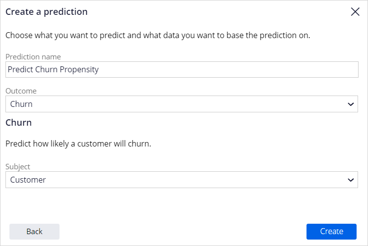 Create a prediction