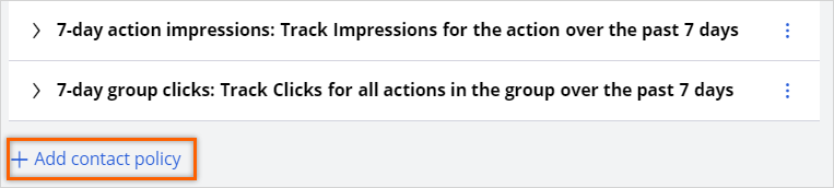 Add contact policy