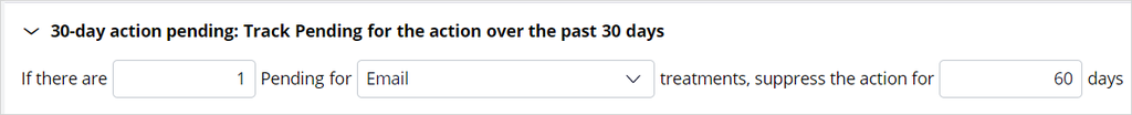 30-day action pending contact policy