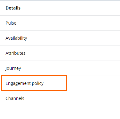 engagement policy