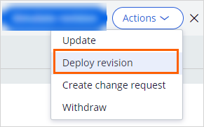 Deploy revision