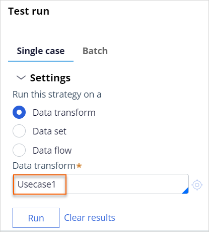 run strategy usecase1