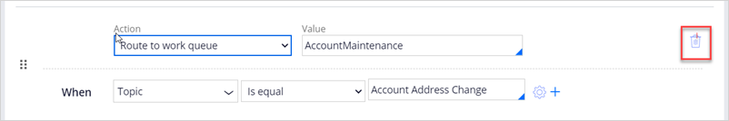 Intelligent routing action