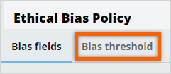 Bias threshold